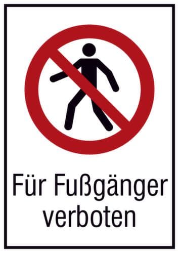 Verbotsschild, Wandschild, Standard