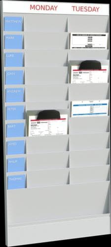 Paperflow Erweiterbarer Büroplaner, grau