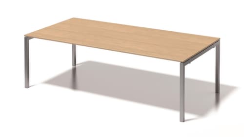 Bisley Konferenz- und Chefschreibtisch Cito, Breite x Tiefe 2400 x 1200 mm, Platte Ahorn