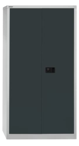 Bisley Aktenschrank Universal, 4 Ordnerhöhen, lichtgrau/anthrazitgrau