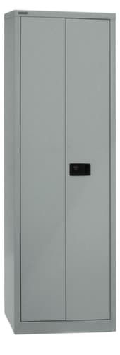 Bisley Aktenschrank Universal, 5 Ordnerhöhen, silber/silber