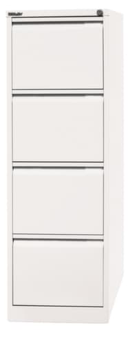 Bisley Hängeregistraturschrank, 4 Auszüge, verkehrsweiß/verkehrsweiß