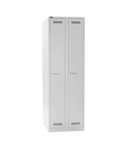Bisley Garderobenschrank Light mit 2 Abteilen, Abteilbreite 300 mm