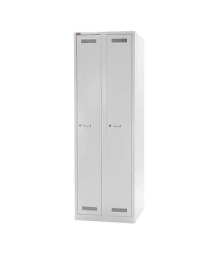 Bisley Garderobenschrank Light mit 2 Abteilen, Abteilbreite 300 mm