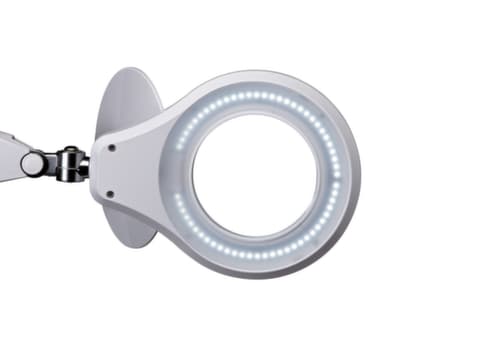 Dimmbare LED-Lupenleuchte, Licht kaltweiß (tageslichtweiß), weiß