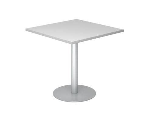 Besprechungstisch, Breite x Tiefe 800 x 800 mm, Platte grau