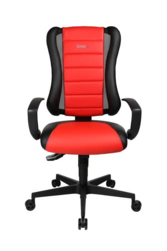 Topstar Bürodrehstuhl Sitness Racer RS mit AL "Q3" mit 3D-Sitzfläche, schwarz/rot