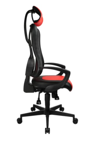 Topstar Bürodrehstuhl Sitness Racer RS mit AL "Q3" + KS mit Kopfstütze, schwarz/rot