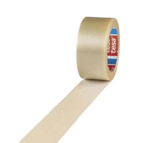 tesa PVC-Packband 4100 für Pakete bis 35 kg, Länge x Breite 66 m x 50 mm
