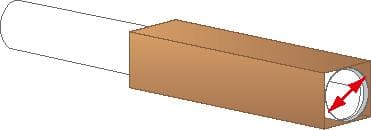Langer Faltkarton QUATTROPACK mit Selbstklebeverschluss, 1-wellig, 610 x 105 x 105 mm