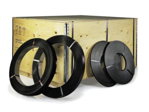 Stahl-Umreifungsband gebläut, Breite 19 mm
