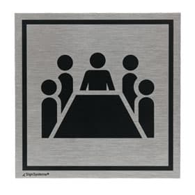 Eckiges Türschild Tello, Aluminium