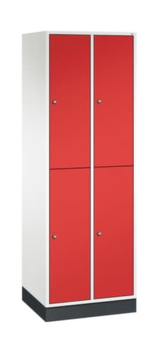 C+P Doppelstöckiger Garderobenschrank Intro, Abteilbreite 260 mm