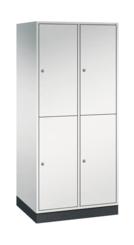 C+P Doppelstöckiger Großraum-Garderobenschrank Intro, Abteilbreite 360 mm