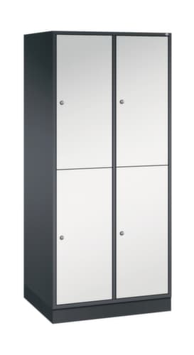 C+P Doppelstöckiger Großraum-Garderobenschrank Intro, Abteilbreite 360 mm