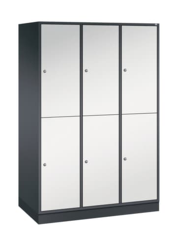 C+P Doppelstöckiger Großraum-Garderobenschrank Intro, Abteilbreite 360 mm