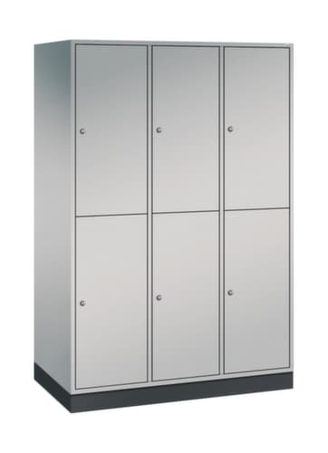 C+P Doppelstöckiger Großraum-Garderobenschrank Intro, Abteilbreite 360 mm