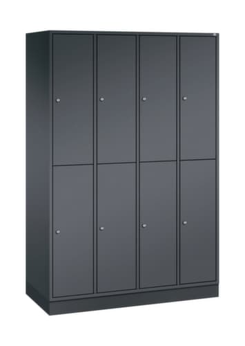 C+P Doppelstöckiger Garderobenschrank Intro, Abteilbreite 260 mm