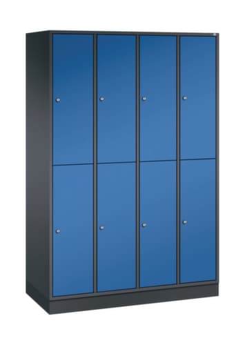 C+P Doppelstöckiger Garderobenschrank Intro, Abteilbreite 260 mm