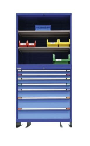 Thurmetall Modulares Schranksystem Modul 1, 7 Schublade(n), taubenblau/hellblau