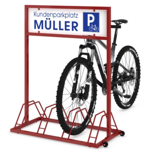 Fahrradständer EW 7004 mit Werbefläche