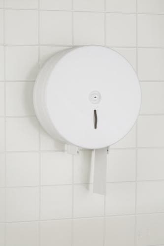 WC-Großrollenspender, Metall, weiß