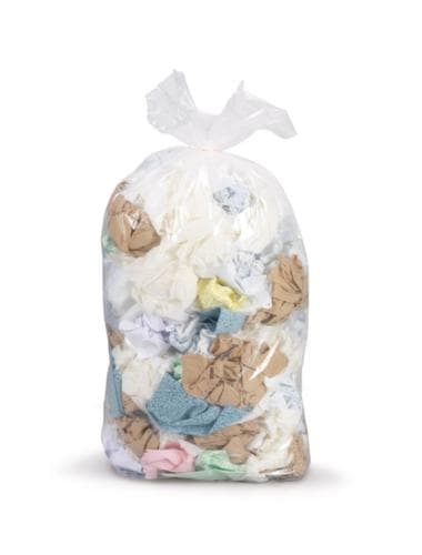 Reißfester Müllsack mit Verschlussband, 30 l, transparent