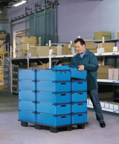 Stapelbox, blau, Inhalt 36 l