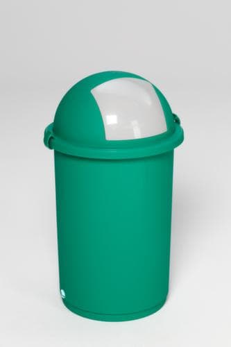 VAR flüssigkeitsdichter Wertstoffsammler, 50 l, grün, Deckel silber