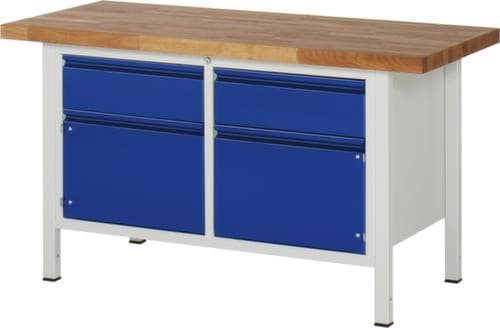 RAU höhenverstellbare Werkbank Serie 8000 mit Bucheplatte