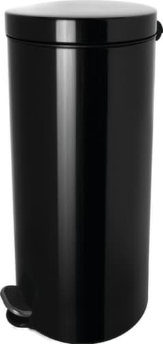 helit Antibakterieller Tretabfallbehälter the knight, 30 l, schwarz