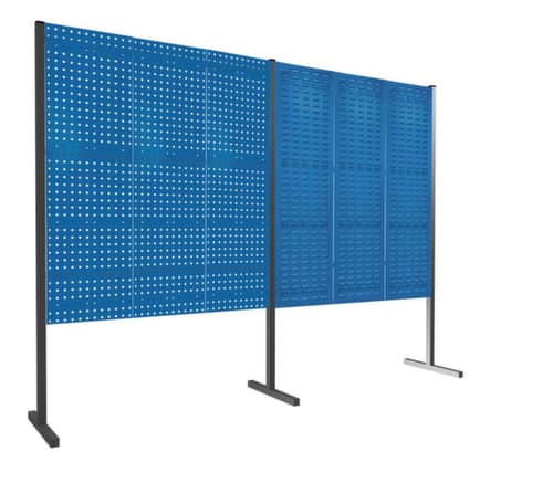 Kappes Loch-/Schlitzplatten-Trennwand RasterPlan® als Doppelfeld 180°