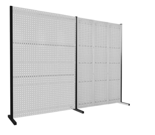 Kappes Loch-/Schlitzplatten-Trennwand RasterPlan® als Doppelfeld 180°