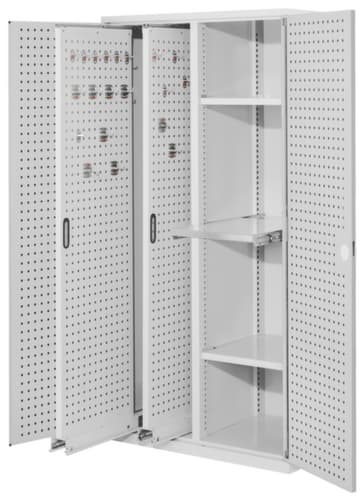 Kappes Vertikalschrank RasterPlan®, 2 Auszüge, RAL7035 Lichtgrau/RAL7035 Lichtgrau