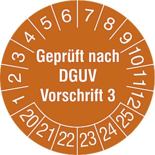 Prüfplakette mit Jahresfarbe