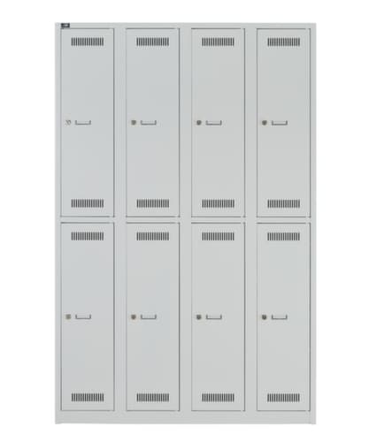 Bisley Doppelstöckiger Garderobenschrank Light, Abteilbreite 300 mm