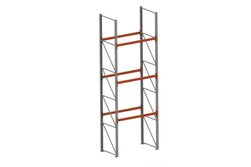 META Palettenregal MULTIPAL für 8 Paletten, 1825 mm breit, 4 Lagerebenen