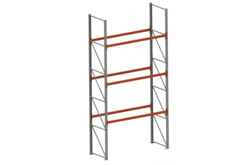 META Palettenregal MULTIPAL für 12 Paletten, 2870 mm breit, 4 Lagerebenen