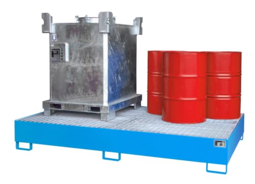 Bauer Auffangwanne für IBC, für 2 x IBC / 10 x 200-Liter-Fässer