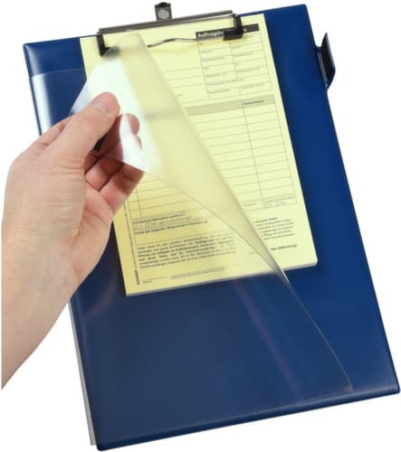 EICHNER Klemmbrett Easy Open mit Schutzfolie, blau
