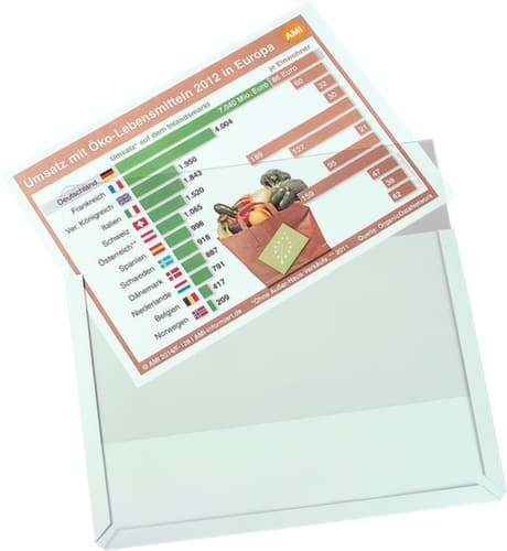 EICHNER Sichttafel, DIN A4, Rückseite magnetisch