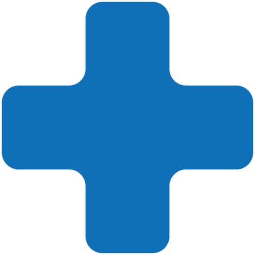 EICHNER Klebesymbol, Plus, blau