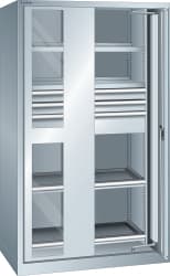 LISTA Schwerlast-Einschwenktürenschrank, 3 Schublade(n)