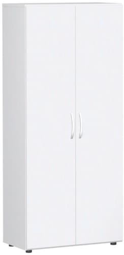Gera Flügeltürenschrank Milano, 5 Ordnerhöhen, weiß/weiß