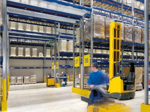 Palettenregal für 15 Paletten, 2800 mm breit, 5 Lagerebenen