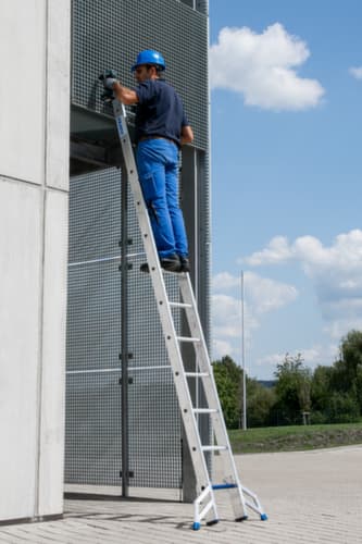 Krause Vielzweckleiter STABILO® Professional +S, 3 x 12 rutschsicher profilierte Sprossen und Stufen