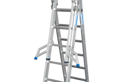 Krause Vielzweckleiter STABILO® Professional +S, 3 x 12 rutschsicher profilierte Sprossen und Stufen