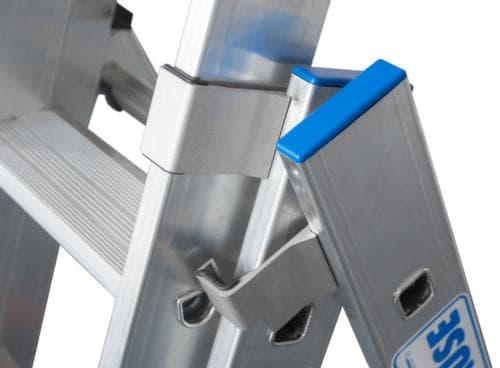 Krause Vielzweckleiter STABILO® Professional +S, 3 x 12 rutschsicher profilierte Sprossen und Stufen