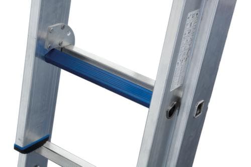 Krause Mehrzweckleiter STABILO® Professional +S mit Sprossen und Stufen, 2 x 12 rutschsicher profilierte Sprossen und Stufen