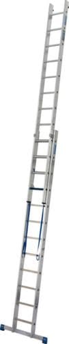 Krause Mehrzweckleiter STABILO® Professional +S mit Sprossen und Stufen, 2 x 12 rutschsicher profilierte Sprossen und Stufen